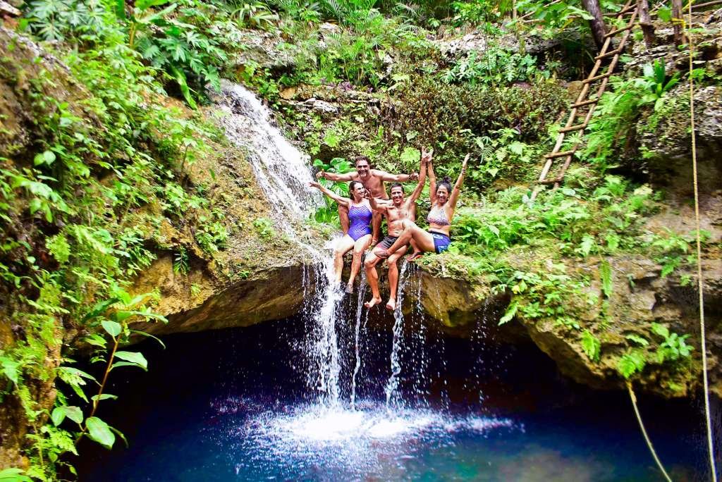 private cenote in extreme adventure cancun