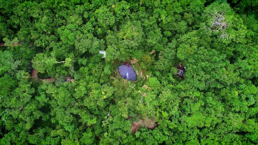 private cenote tour aerial view